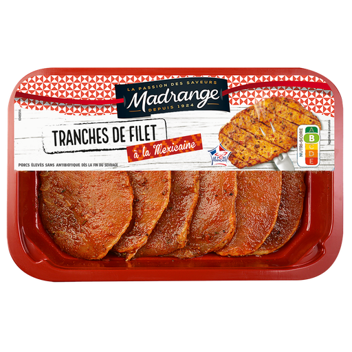 [3273625827599] MADRANGE Mexican Marinated Pork Fillet Slices 300 g