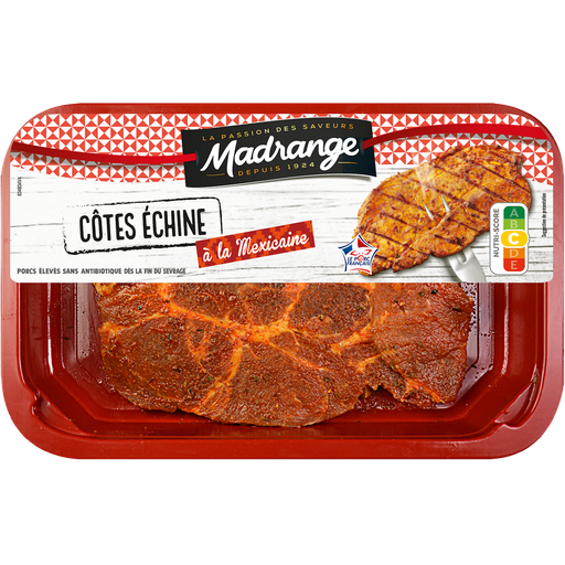 [3273625827544] MADRANGE Mexican Marinated Pork Loin Chops 250g