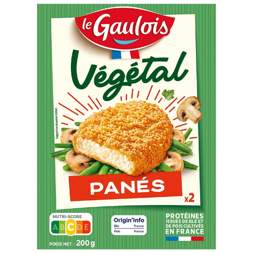 [3266980038922] LE GAULOIS Wheat and Pea Plant-Based Breaded Cutlet x2