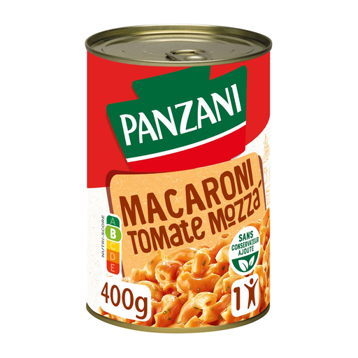 [3261055954978] PANZANI Macarrones con tomate y mozzarella 400 g