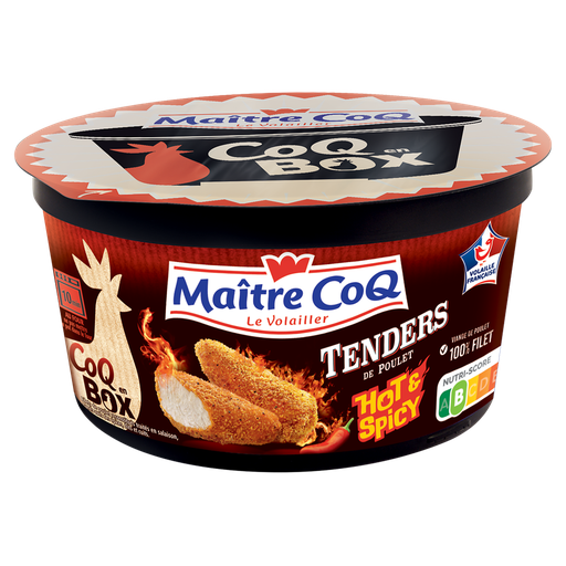 [3230890018336] MAITRE COQ Box tenders chicken fillet hot spicy 380 g