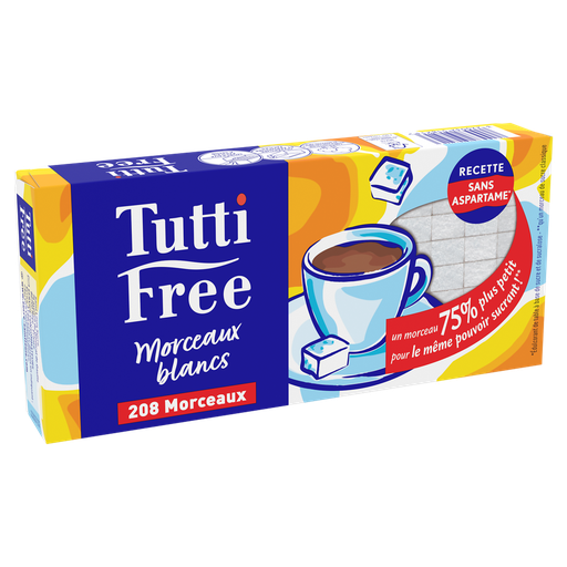 [3220032518213] TUTTI FREE Cubos de açúcar brancos 290 g