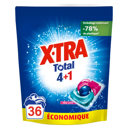 [3178041360883] X-TRA Detergente en Cápsulas Trio Caps Total 4+1 36 cápsulas