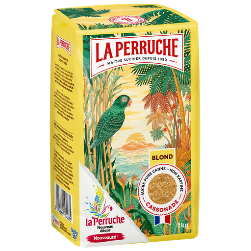 [3174660104075] LA PERRUCHE Cassonade sucre blond de canne 1 kg