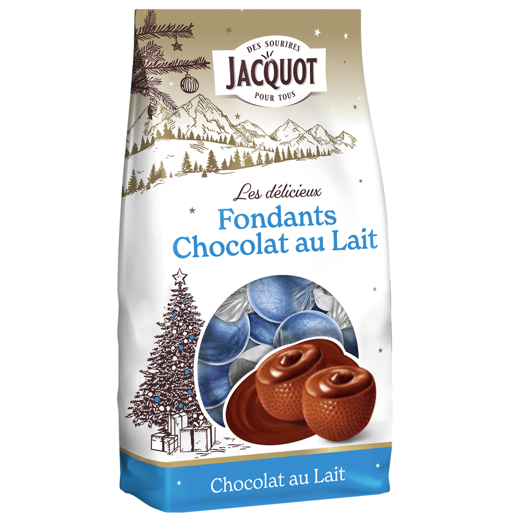 JACQUOT Deliciosos fondants de chocolate de leite com recheio 200 g