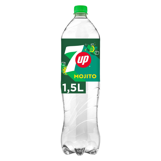 [3168930178460] 7UP Boisson gazeuse aux extraits de citron arôme mojito 1.5 L