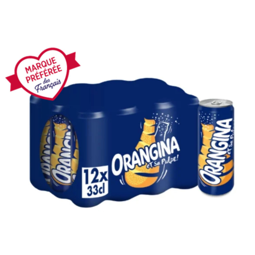 [3124480200495] ORANGINA Bebida gaseosa de naranja Slim 12 x 33 cl