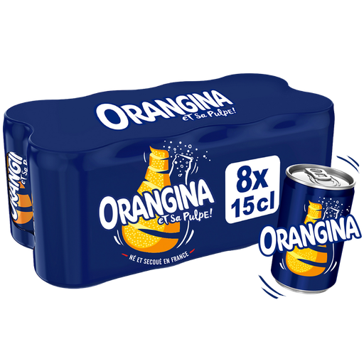 [3124480199737] ORANGINA Bebida gaseosa de naranja 8 x 15 cl