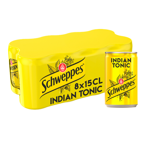 [3124480199713] SCHWEPPES Soda Indian Tonic à l'extrait d'écorces de quinquina 8 x 15 cl