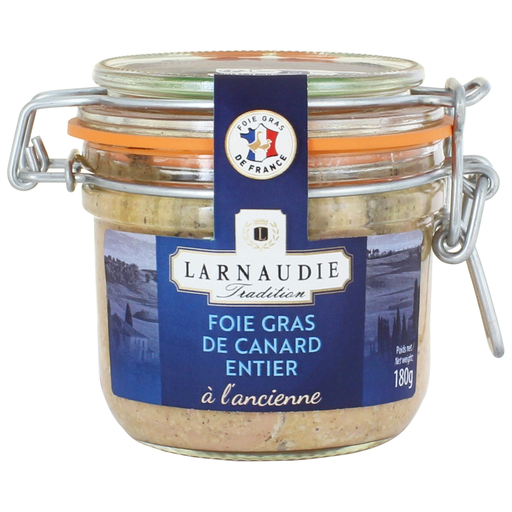 [3113010172531] JEAN LARNAUDIE Foie Gras de Pato Entero à l'Ancienne 180 g