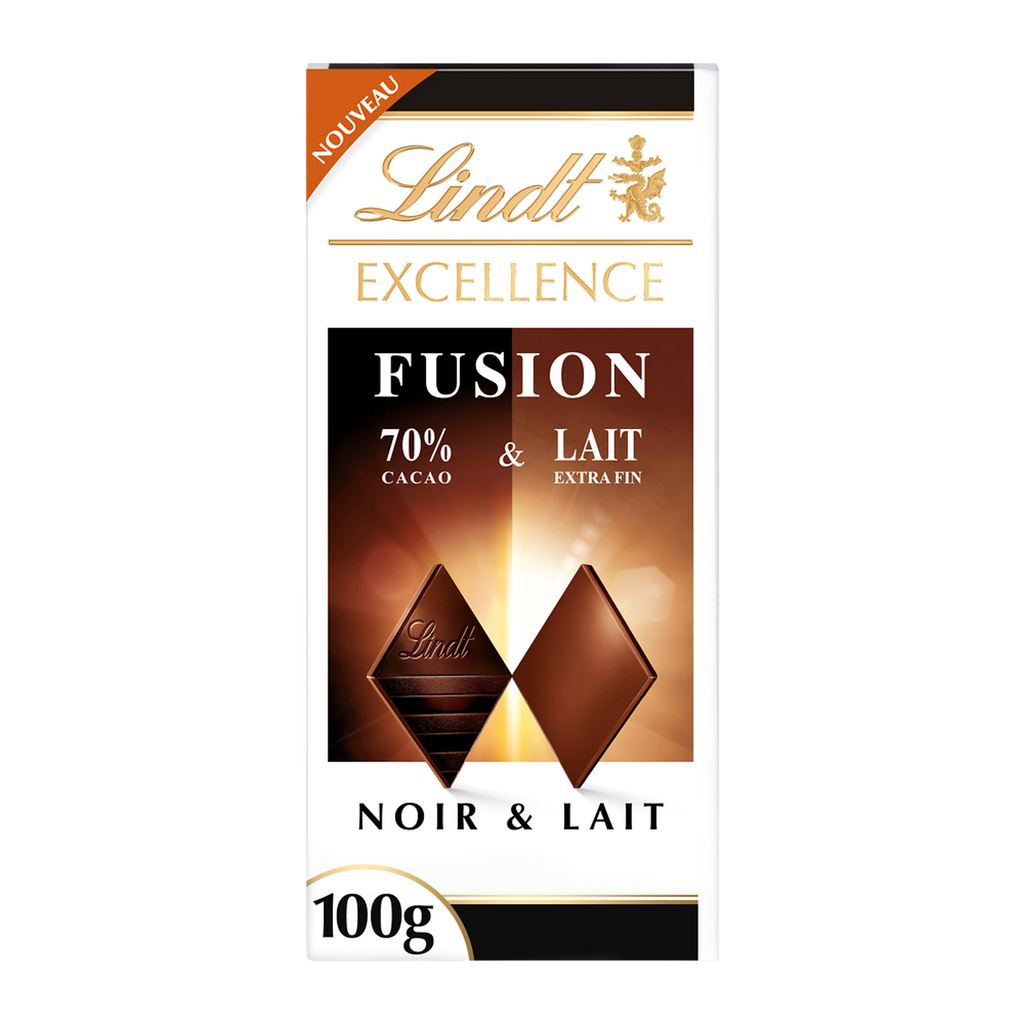 100G Exc Fusion Noir 70% &Lait