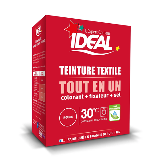 [3045206158039] IDEAL All-in-One Textile Dye Red 350 g
