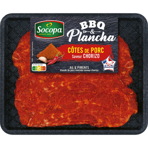 [2612496000006] SOCOPA Pork chop chorizo flavor 2 pieces