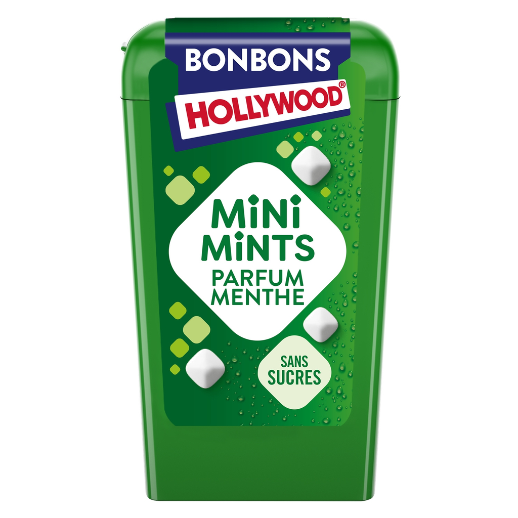 HOLLYWOOD Chewing-gum mini mints menthe 12,5 g