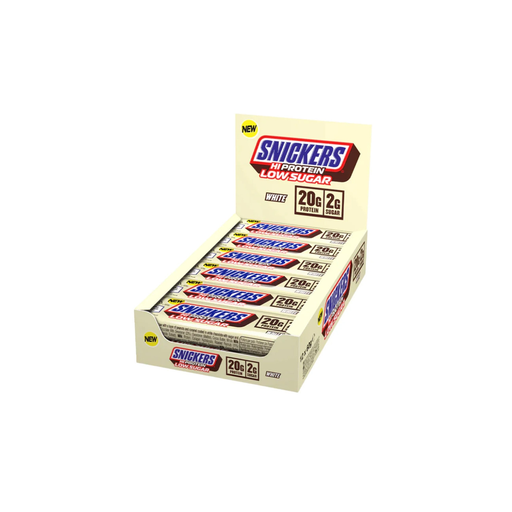 [5056357909553] MARS Snickers Hi Protein Low Sugar Bar Chocolat Blanc 12 x 57 g