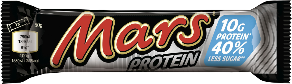 Mars Protein Caramel, Nougat & Milk Chocolate Snack Bar 50g