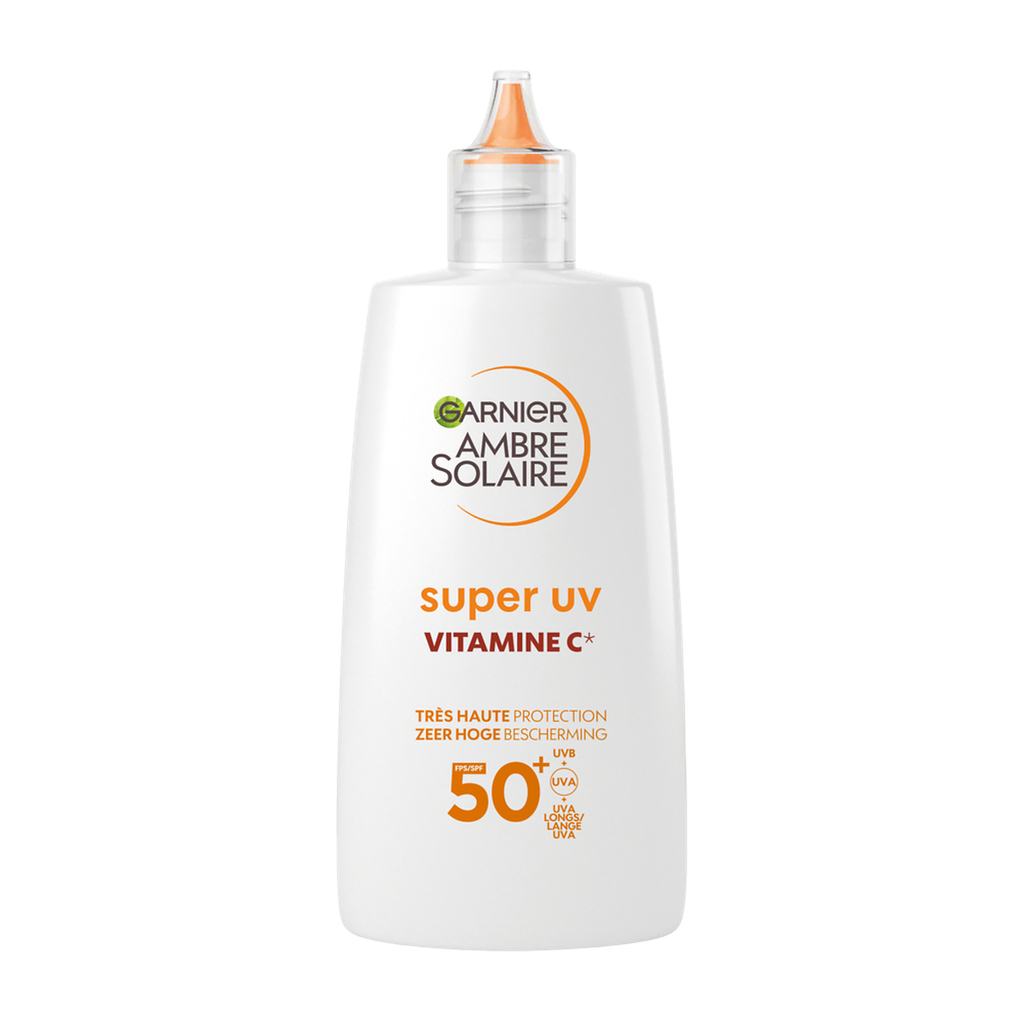 Garnier Crème Solaire Visage Spf 50+ Anti-Tâches Super Uv Vitamine C Flacon De 40Ml