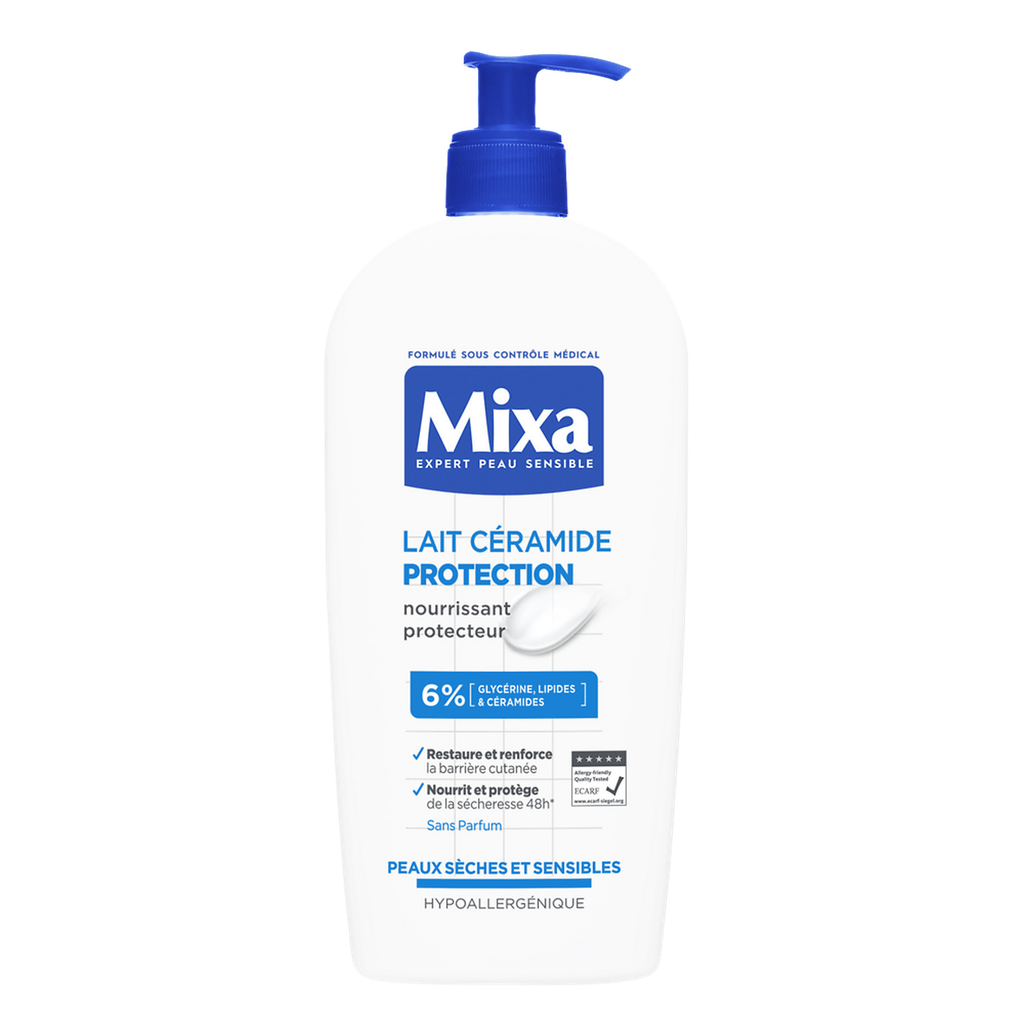 Mixa Lait Corps Peau Sèche Et Sensible Céramide Protection Flacon-Pompe De 400Ml