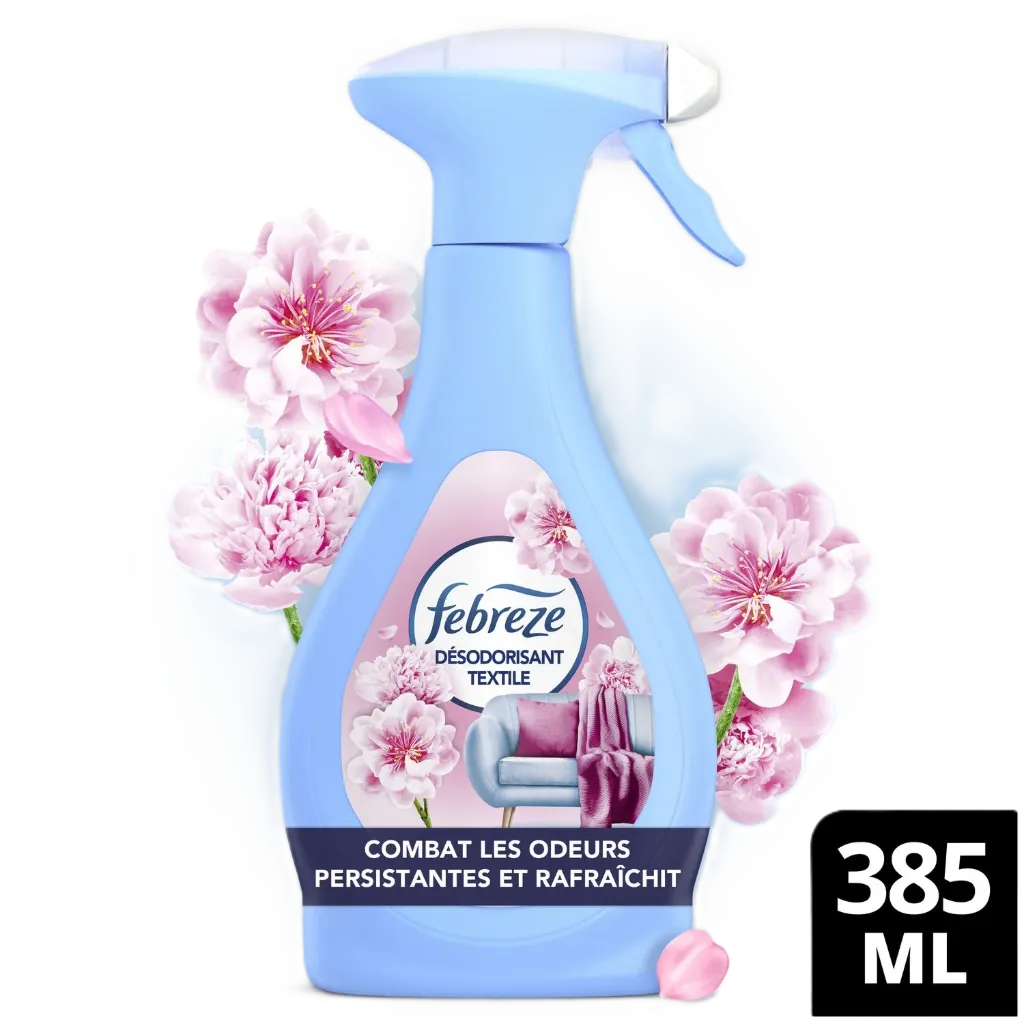 Febreze Désodorisant Textile Fleur Naissante Spray De 385Ml