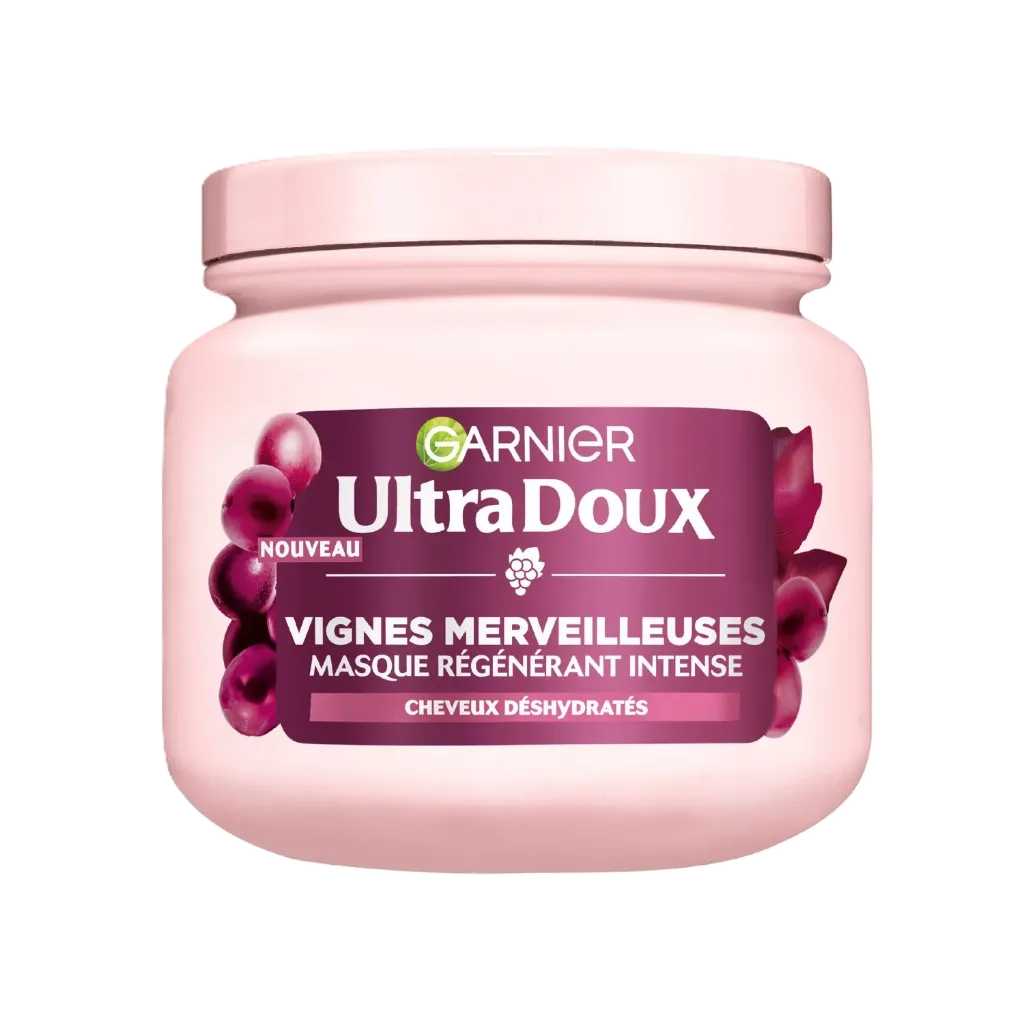 Garnier Masque Regénérant Intense Vignes Merveilleuses Cheveux Déshydratés Ultra Doux Pot De 340Ml