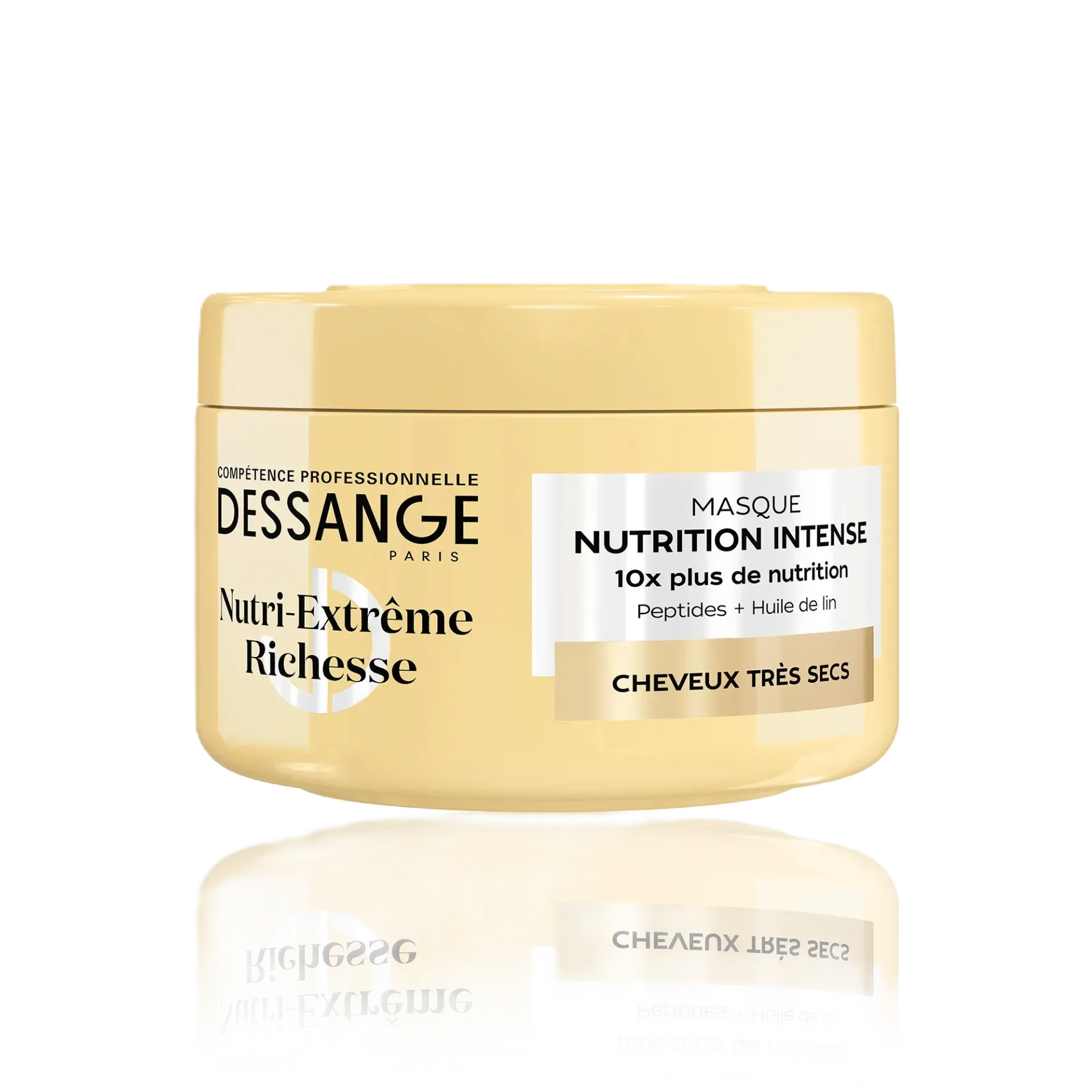 Dessange Masque Cheveux Secs Anti-Dessèchement Nourrissant Céramide Et Huile De Camélia Gamme Nutri Extrême Pot De 280Ml