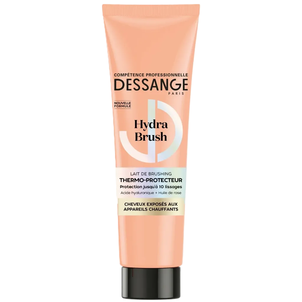 Dessange Hydra Brush Lait de Brushing Hydra-Protecteur Cheveux Exposés aux Appareils Chauffants 140ml