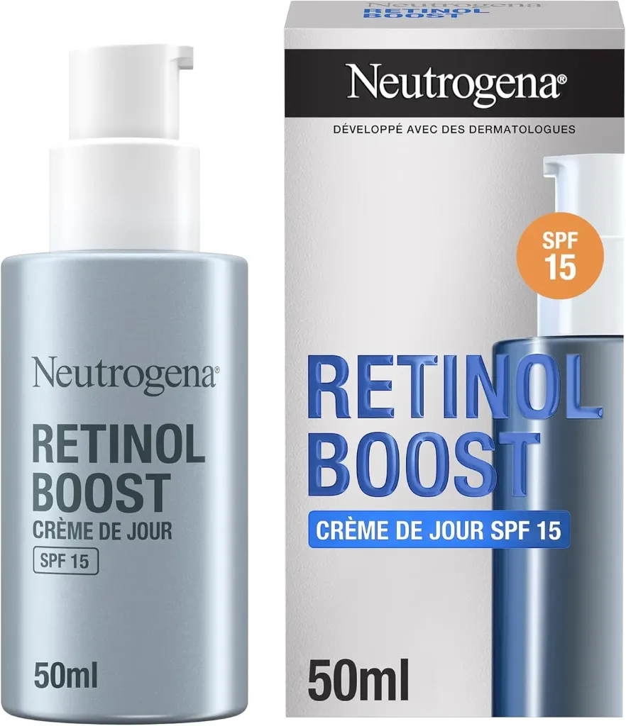 Neutrogena Crème De Jour Visage Femme Anti-Âge Retinol Boost Spf 15 Flacon De 50Ml
