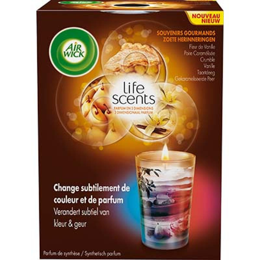 [3059943023390] AIRWICK Bougie Multi-Silhouettes Gourmand