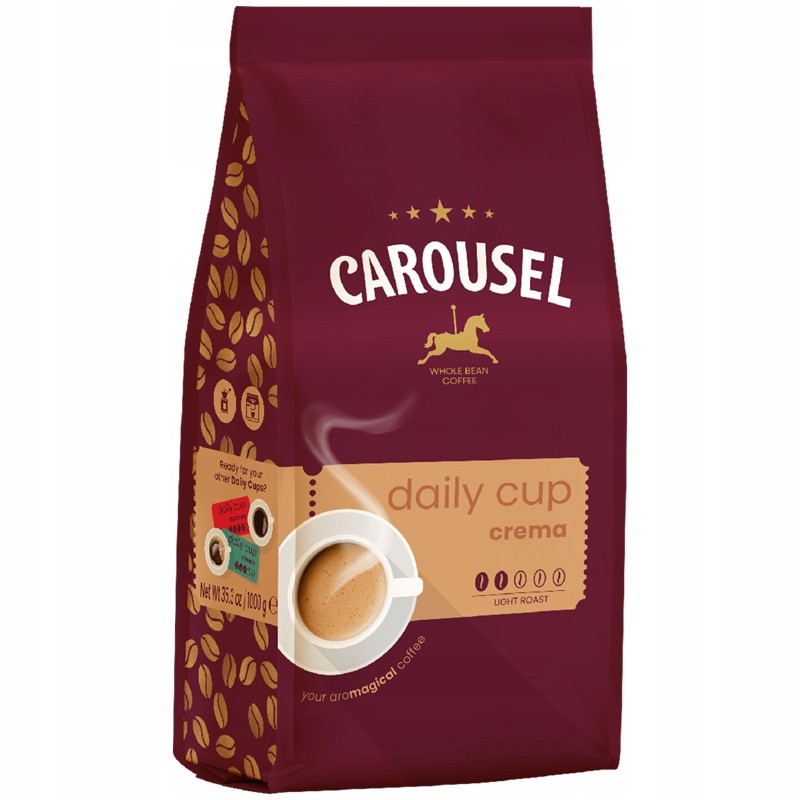 Carousel 1Kg Daily Cup Crema - Beans /8