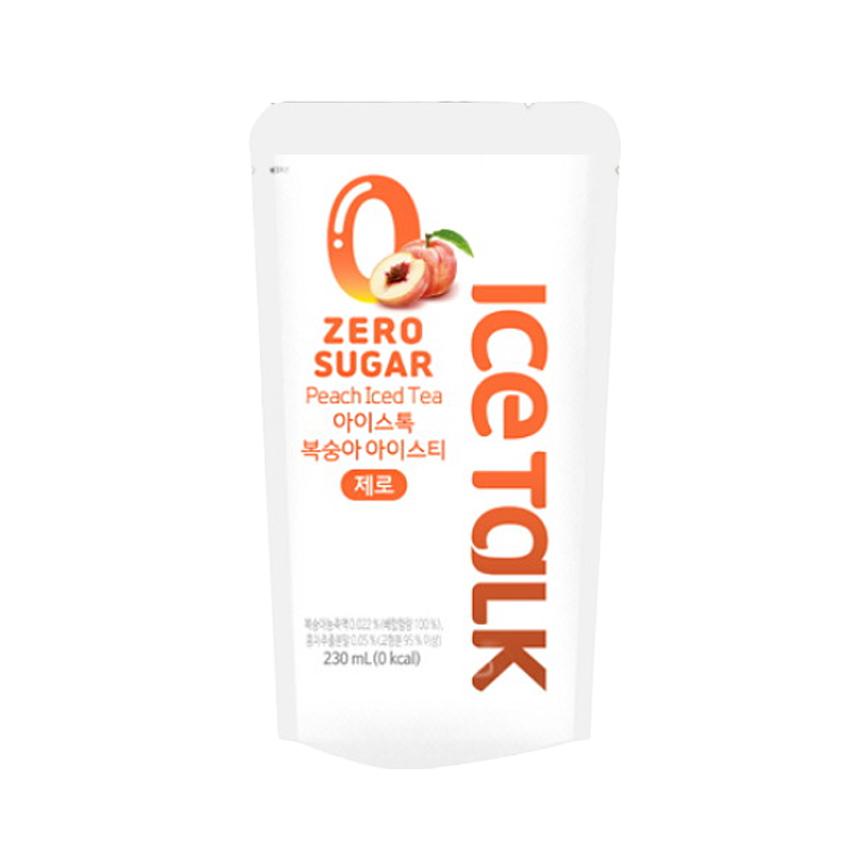 Ice Talk Zero Peach Iced Tea - 230Ml