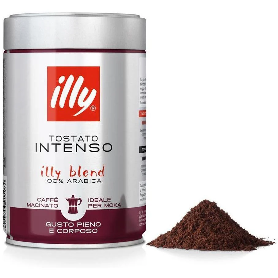Illy 250G Moka Intenso - Coffee Ground Tin