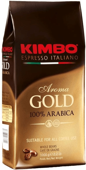 Kimbo 1Kg Aroma Gold 100% Arabica - Beans /6