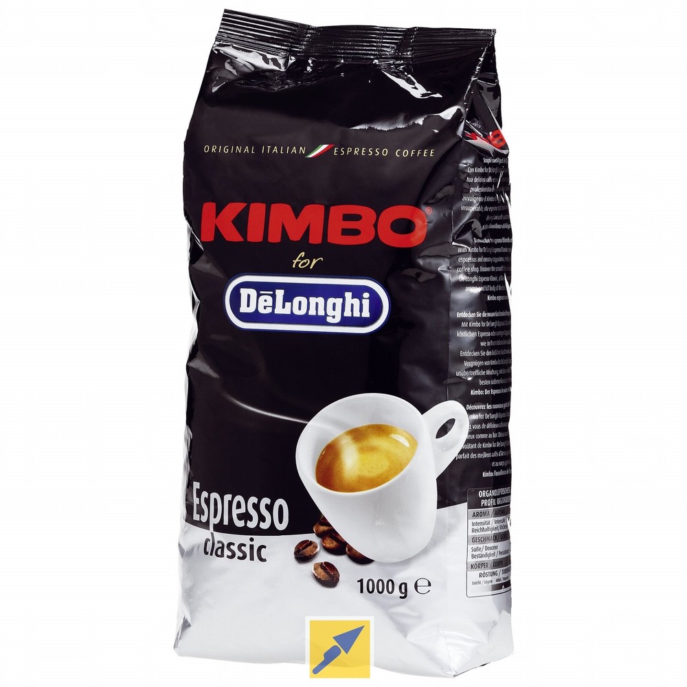 Kimbo 1Kg Delonghi Espresso Classic - Beans /6
