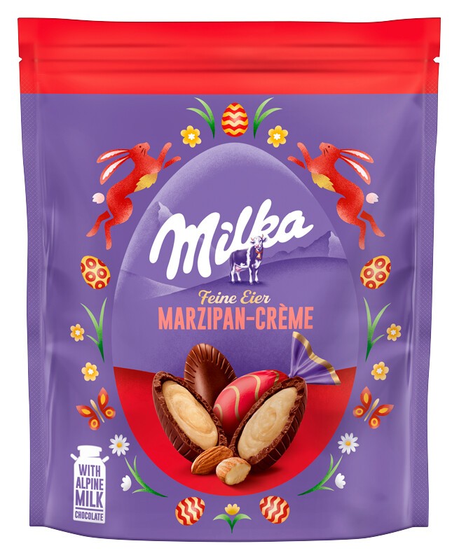 Milka Feine Eier Marzipan 90G
