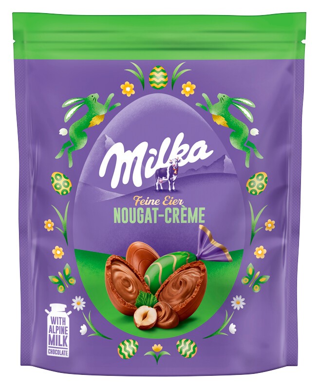 Milka Feine Eier Nougat 90G
