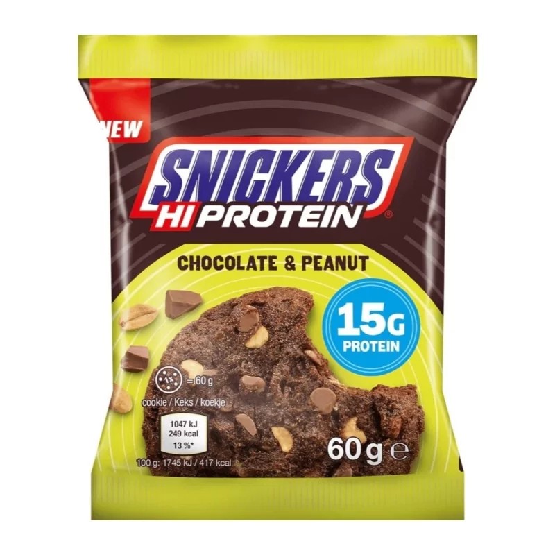 Snickers Hi-Protein Choc Peanut Cookie 60G