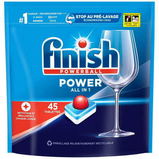 [3059946160160] FINISH Dishwasher Capsules All in 1 Powerball 45 tablets