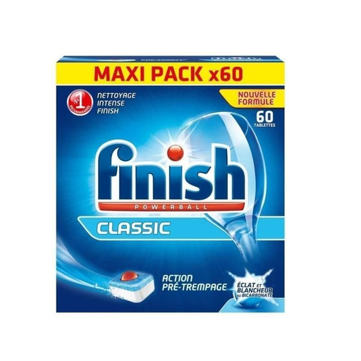 [3059946161556] FINISH Tablettes Lave-Vaisselle Classic Powerball Antitâches 60 Tablettes