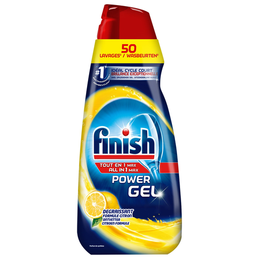 [3059946162843] FINISH All in 1 Dishwashing Gel Lemon 1 L