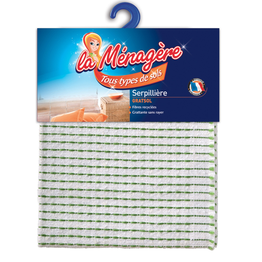 [3061050000782] LA MENAGERE Ménatex Serpillière Gratsol avec fibres abrasives 50x60cm