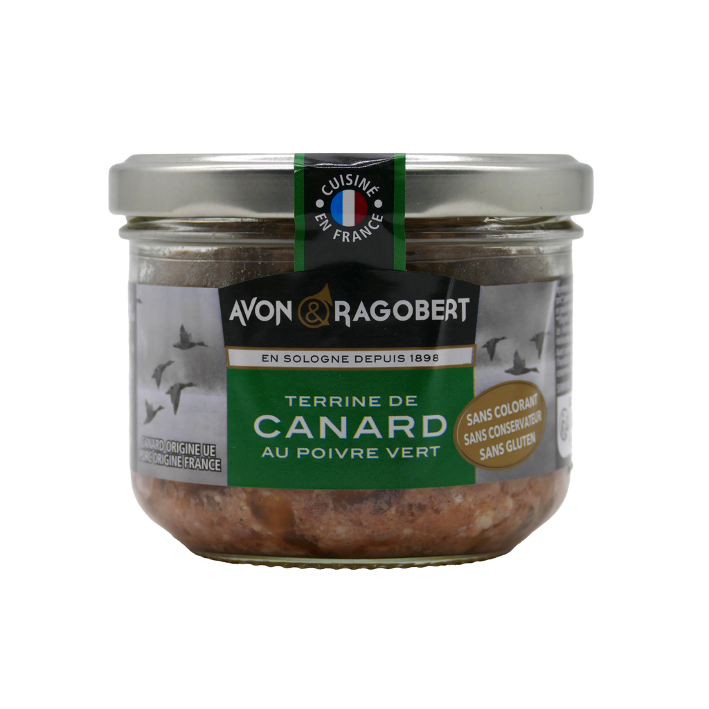 AVON & RAGOBERT Terrina de pato a la pimienta verde 180 g