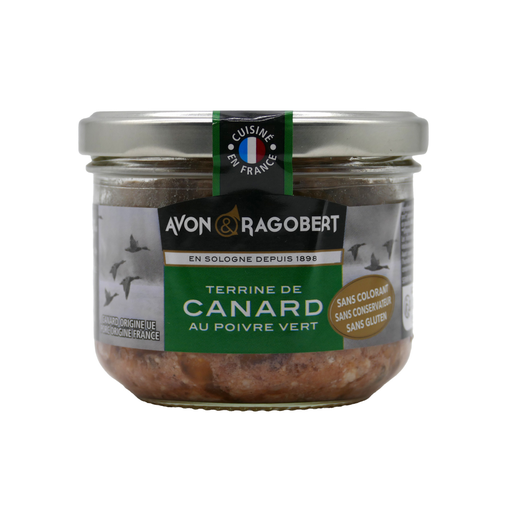 [3061830123144] AVON & RAGOBERT Terrina de pato a la pimienta verde 180 g