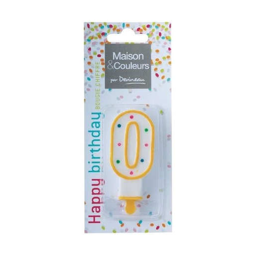 [3065870050606] DEVINEAU BOUGIE Number 0 Candle With Stand
