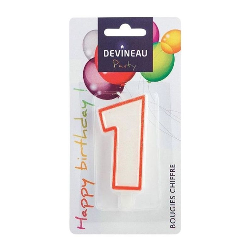 [3065870050613] DEVINEAU BOUGIE No1 Chiffre Avec Pied