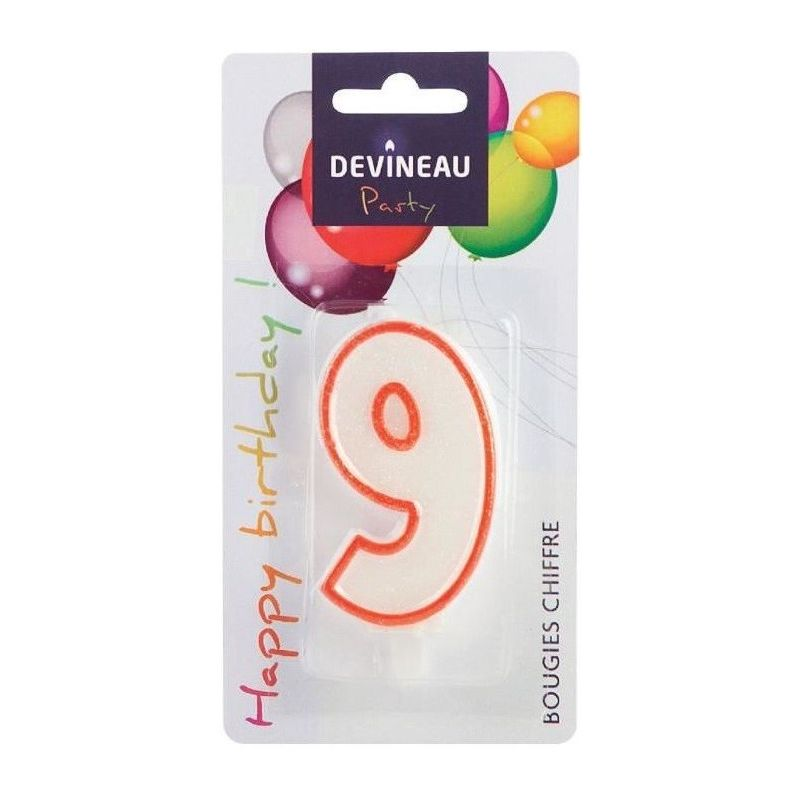 DEVINEAU BOUGIE Number 9 Candle With Stand