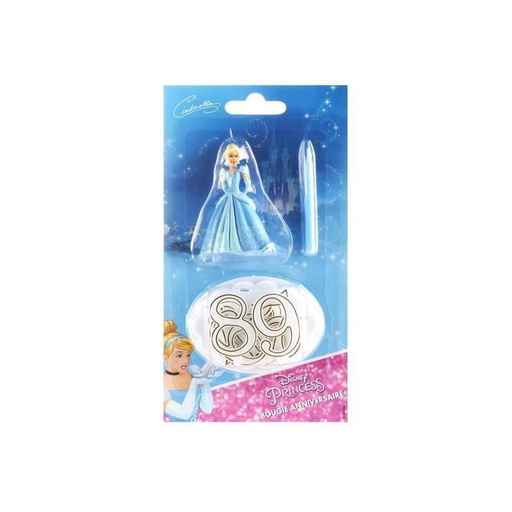 [3065870185117] DEVINEAU BOUGIE Chiffres D'Anniversaire Princesse Disney Cendrillon