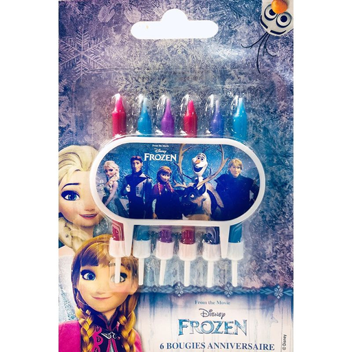 [3065870186107] DEVINEAU Disney 6 Candle Holders With Decorative Plate Frozen