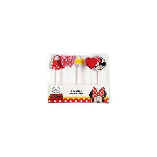 [3065870191057] DISNEY Minnie Mouse Birthday Candles 5 units
