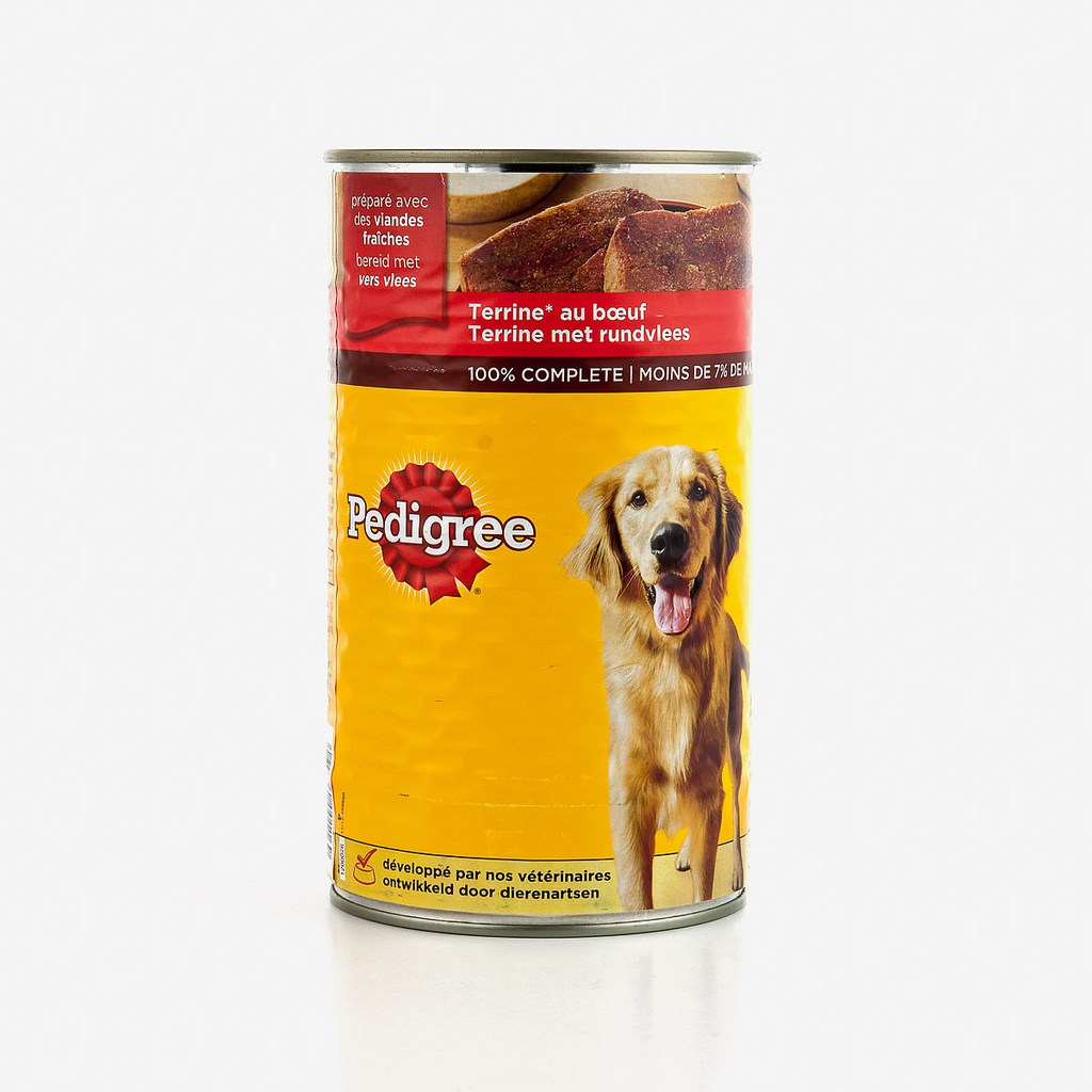 PEDIGREE Pâtée Pour Chiens Terrine Au Boeuf 1250 g