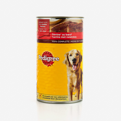 [3065890001169] PEDIGREE Paté Para Cães Terrina De Carne De Vaca 1250 g